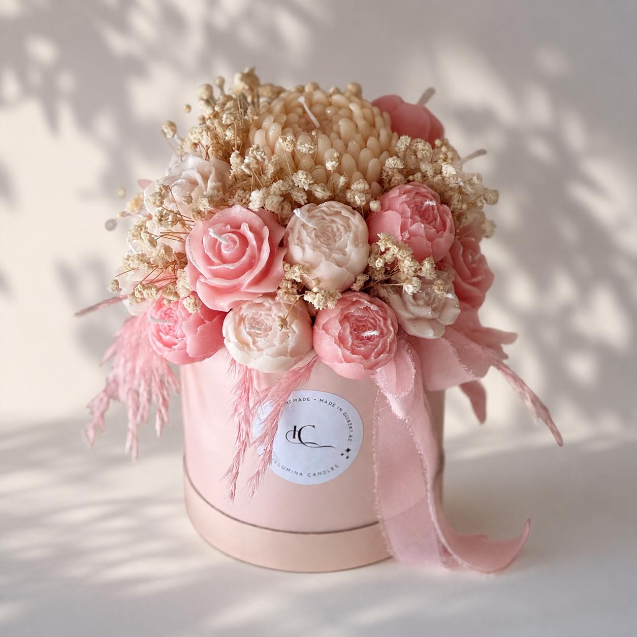 Rose Peony Bouquet Candle