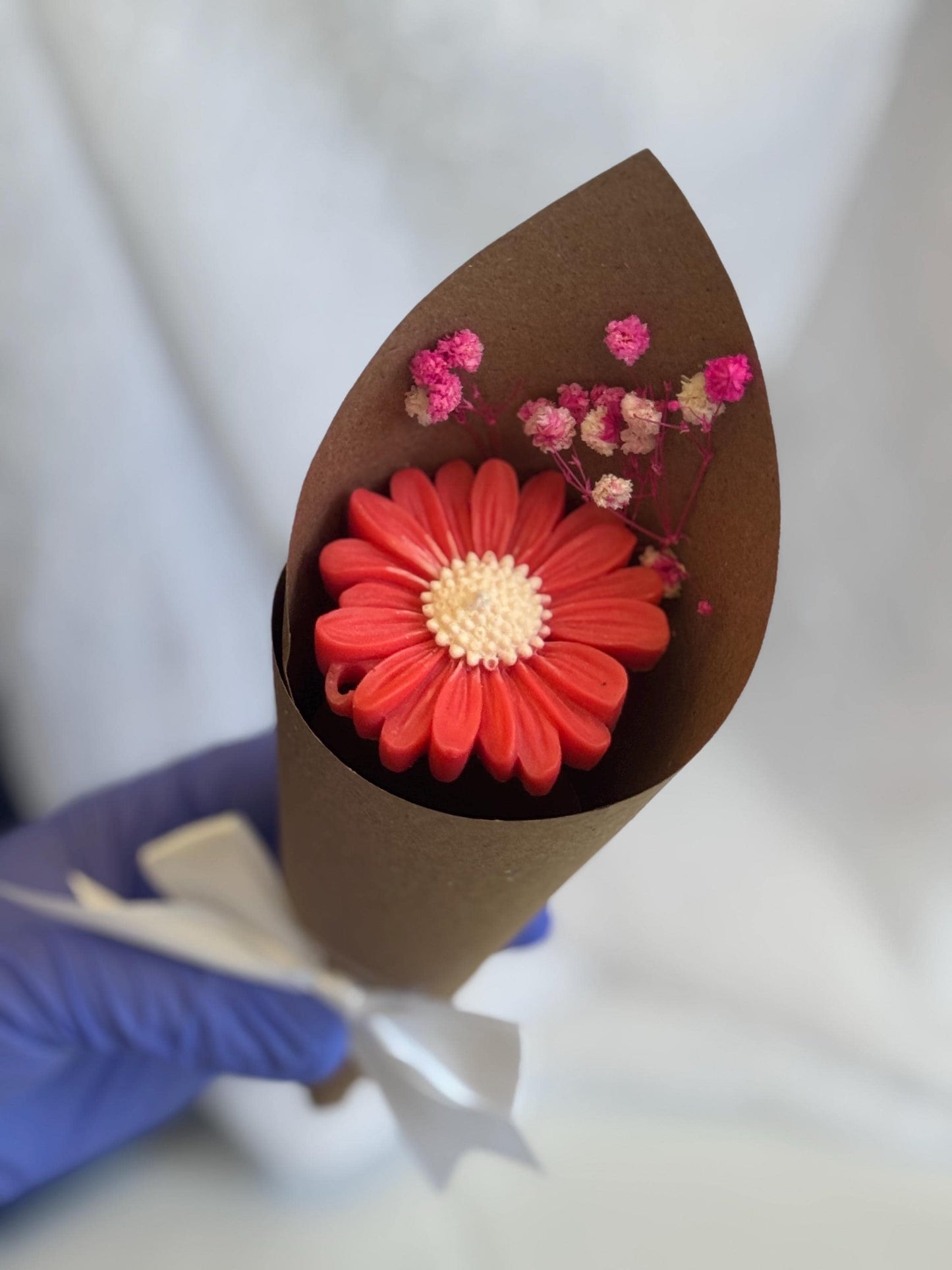 Personalized Daisy Candle Favors